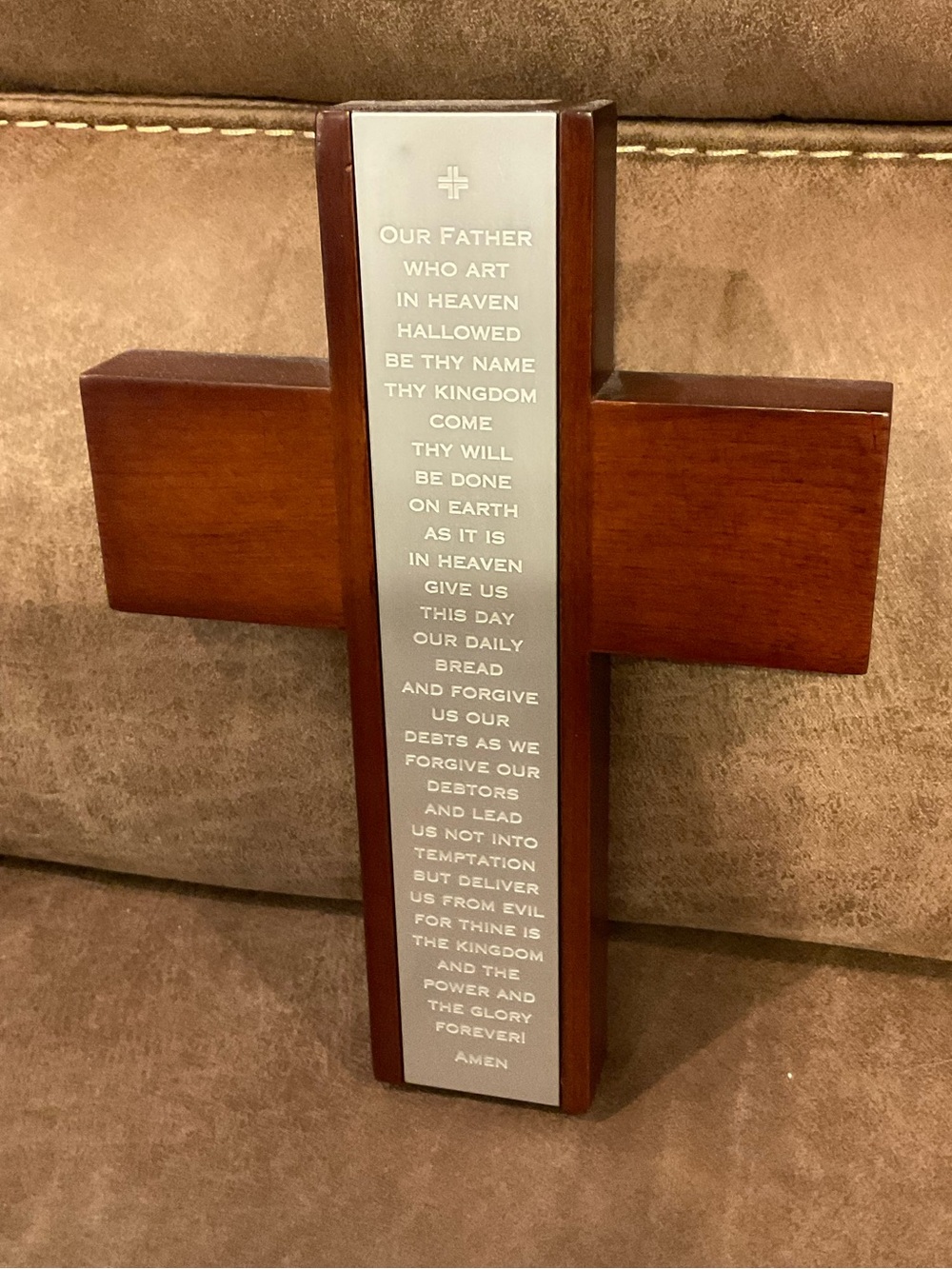 The Lord's Prayer Wooden Cross